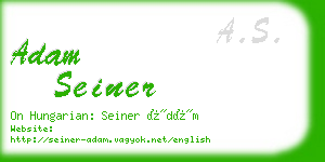adam seiner business card